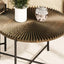 Radial - Pattern Coffee And End Table Set Waterproof Cover, Distressed Cylindrical Design (Set of 2)