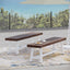 Tranquilizer - Outdoor Acacia Wood Bench With Slat Panel Design