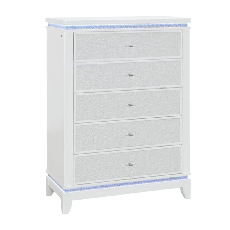 Adalid - Chest With LED Lighting - White