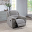 Sebring - Upholstered Glider Recliner Chair With Manual Recline And Smooth Gliding Motion - Gray