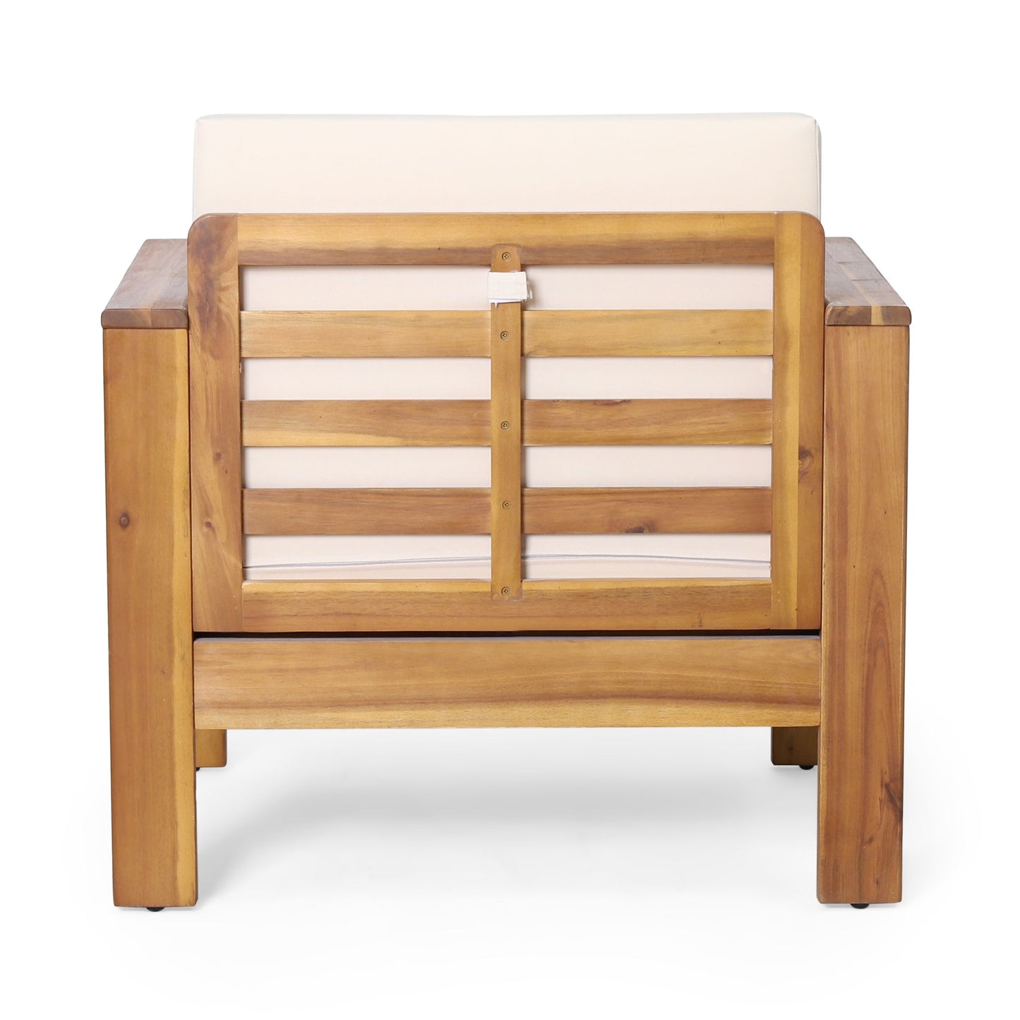 Slat Design Club Chairs With Cushions