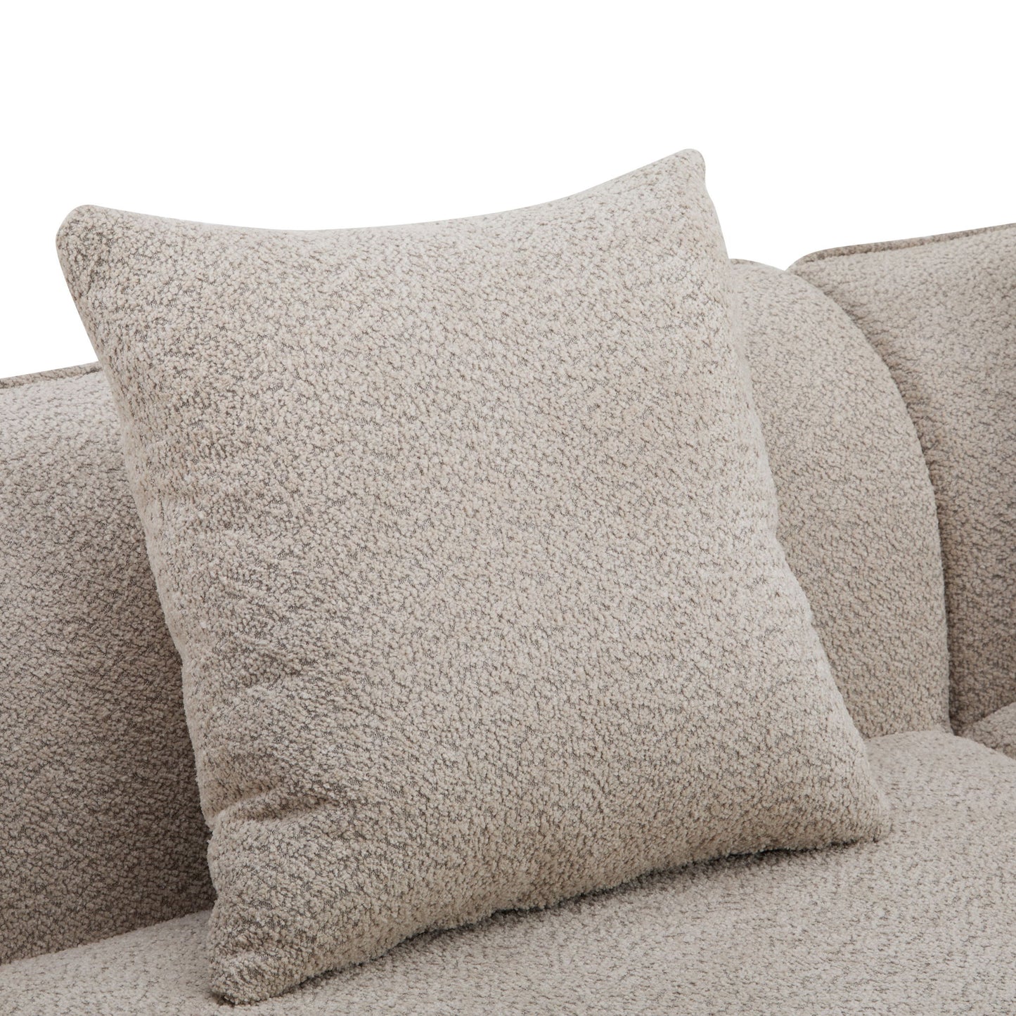 Elegant Curved Sectional Sofa With Full Foam Comfort