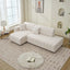 Jessica - Lamb Wool Sectional Sofa With Chaise, Versatile Configuration