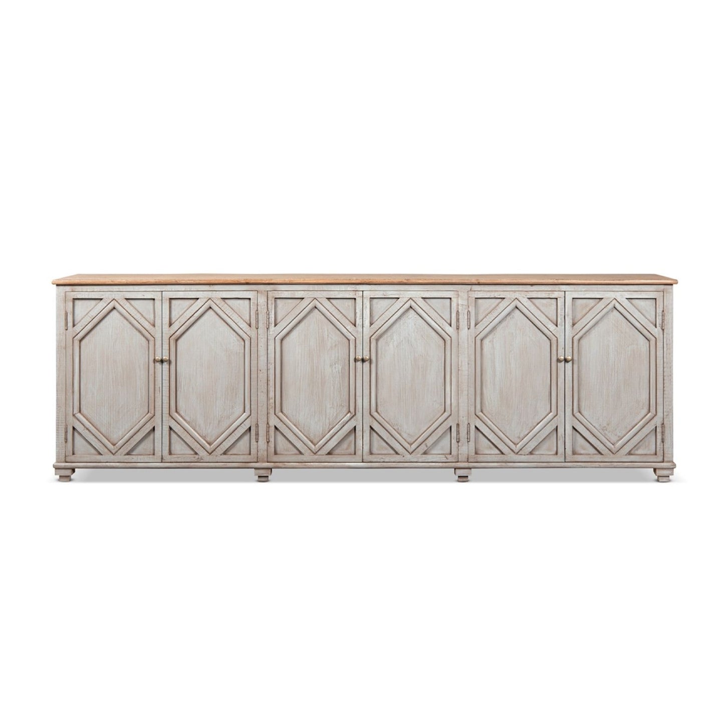 Colette - 6 Door Cabinet Sideboard - Brown