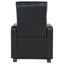 Push Back Recliner - Black