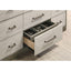 4 Piece Queen Bedroom Set With Built In Storage And Mirror - Oak