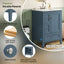 Modern Bathroom Vanity With Sink, Soft Close Drawers & Door, Storage Rack