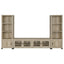 Heron - 3 Piece TV Entertainment Center - Natural