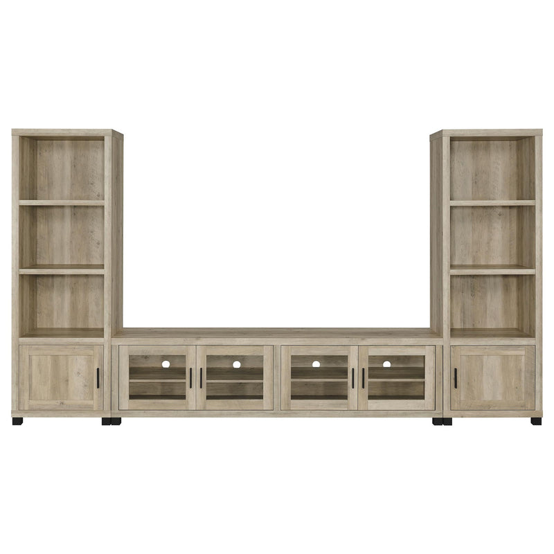 Heron - 3 Piece Entertainment Center With Adjustable Shelving