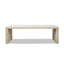 Veda - Geometric Waterfall Dining Table - White