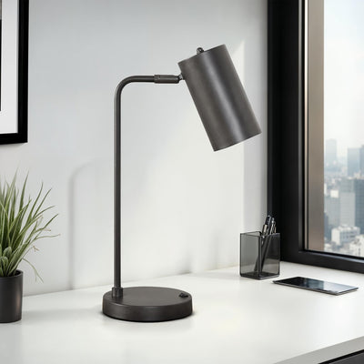 Lighting, Table Lamp, USB Port Included, Modern - Gray