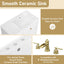Bathroom Vanity With Sink, 1 Tip Out Drawer, 3 Side Drawers, Adjustable Shelf