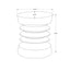 Contemporary Round Accent Table Indoor / Outdoor
