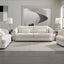 Mariko - 3 Piece Living Room Set Sofa Loveseat Chair - Beige
