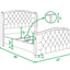 Marcella - Upholstered Shelter Headboard Bed Set