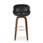 Lumos - Mid Century Modern Upholstered Swivel Barstool