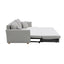 Oren - Chenille Sleeper Sectional Sofa With Storage 2 Toss Pillows - Gray