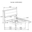 Strout - 4 Piece Queen Bedroom Set With Upholstered Headboard - Rustic