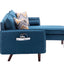 Mia - Sectional Sofa Chaise With USB Charger And Pillows