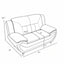 3 Piece Sofa Set, Upholstered Living Room Furniture - Camel