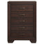 Hadfield - 5 Drawer Chest In Rich - Dark Brown