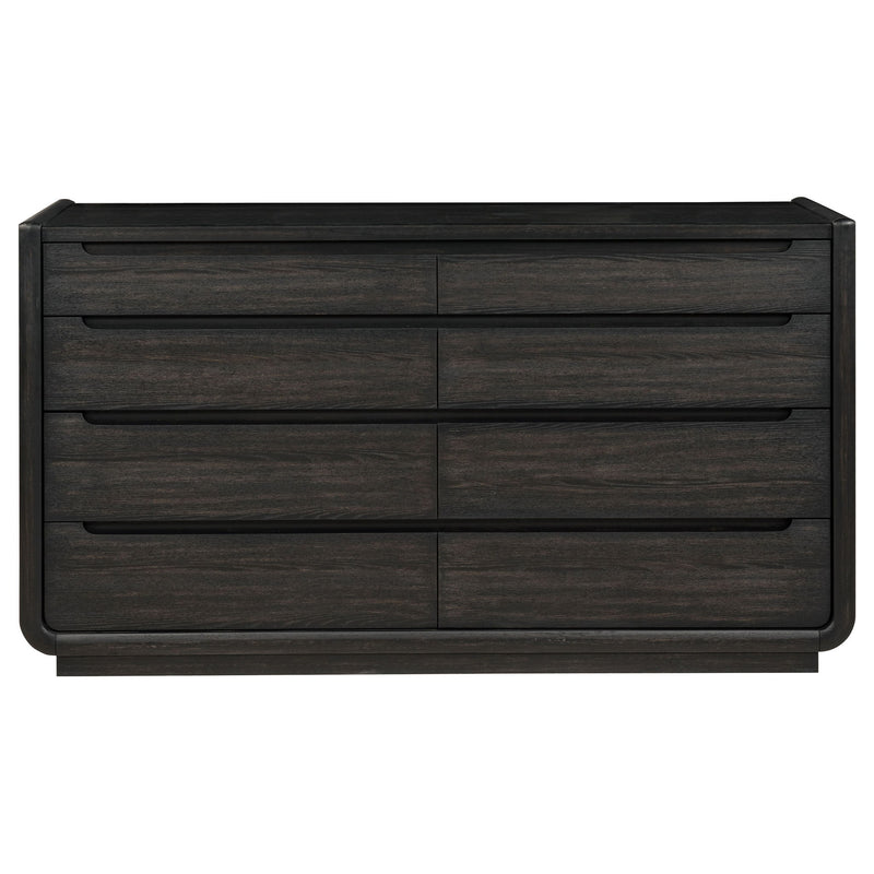 Bangor - 8 Drawer Bedroom Dresser Cabinet - Black
