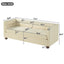 3 Seater Sofa Upholstery With Square Arms, Living Room Couch