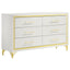 Chesney - 6 Drawer Bedroom Dresser - White