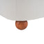 Modern Low Back Accent Upholstered Armless Living Room Chairs, Round Feet