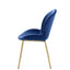 Chuchip - Side Chair (Set of 2) - Blue / Gold