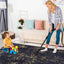 Maval - 6' X 9' Washable Area Rug - Black / Gold