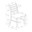 Dining Chair, Dining Room, Side, Upholstered, Transitional (Set of 2) - Brown