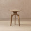 Carmel - Round Side Table - Antique Brown