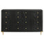 Anser - 8 Drawer Dresser - Black