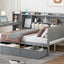 Daybed With 3 Drawers USB Ports And Desk