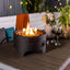 Propane Tabletop Gas Fire Pit, 40000 Btu Round For Outdoor - Black