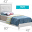 Padded Headboard Bed