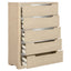 Mirador - 5 Drawer Bedroom Chest - Natural