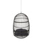Rustic Hanging Basket Chair With Cushion