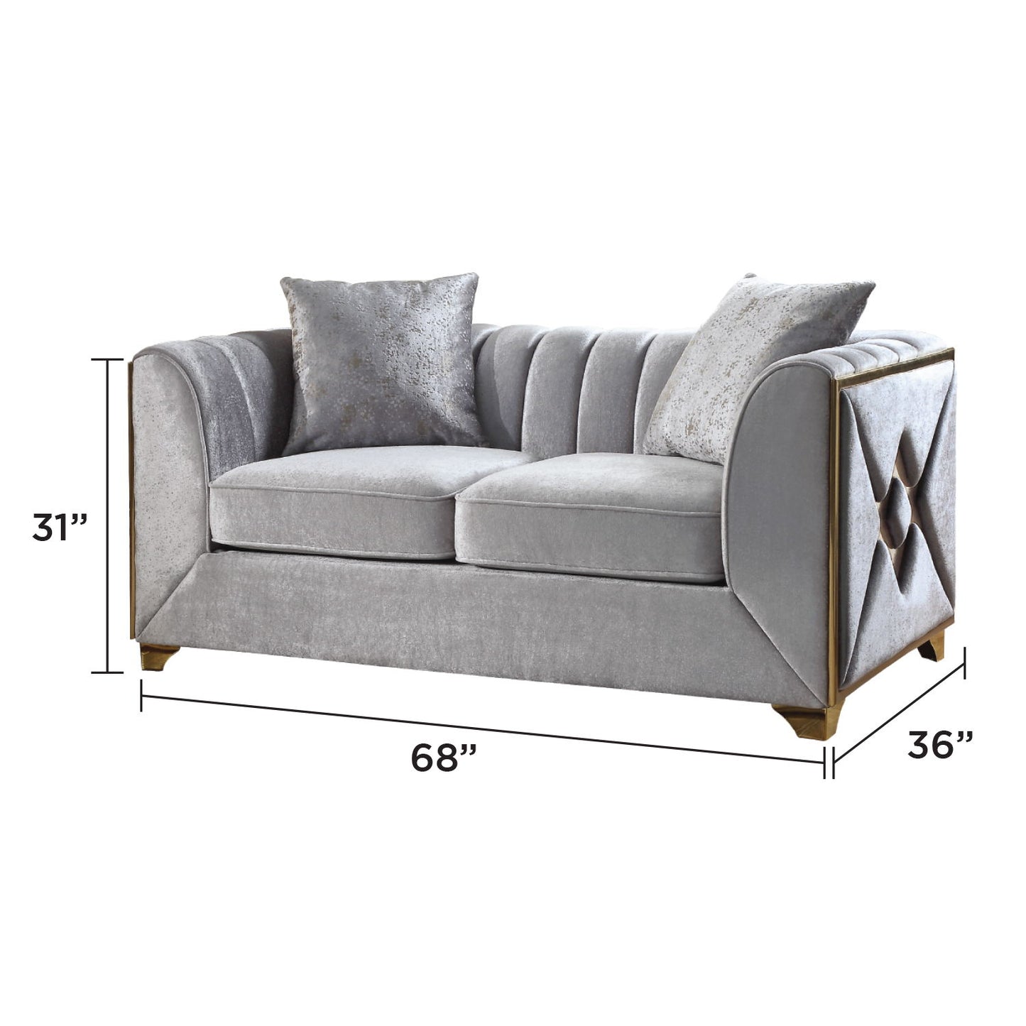 Velencia - Modern Style Loveseat