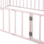 Metal Floor Bed Frame With Fence And Door