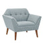Modern Lounge Chair With Button Tufting