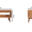 Solid Wood Bench With Upholstered Sea