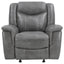 Encino - Upholstered Padded Arm Glider Recliner - Gray