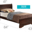 Louis Phillipe - Twin Bed - Cappuccino