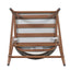 Outdoor 26" Counter Height Metal Frame Counter Stools With Scallop Shaped Backrest & Water Resistant Cushions