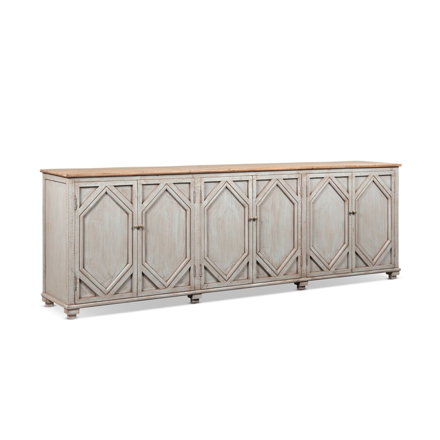 Colette - 6 Door Cabinet Sideboard - Brown