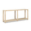 Milo - Console Table With Lower Shelf - Natural