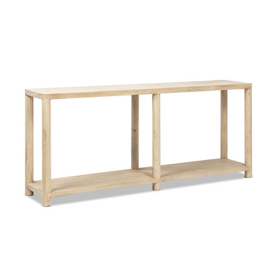 Milo - Console Table With Lower Shelf - Natural