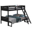 Bunk Bed With Built In Ladder, Safety Guardrails And Angled Access Step